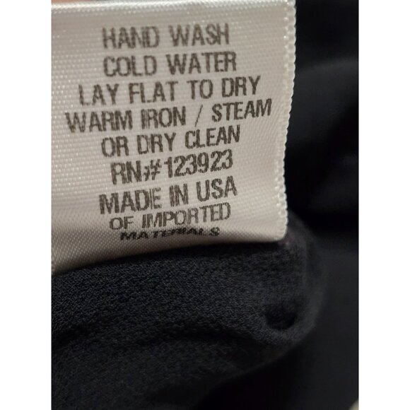 Lacausa Women's Black Sheer V-Neck Tunic Style Size M 100% Viscose Lightweight - Picture 6 of 10